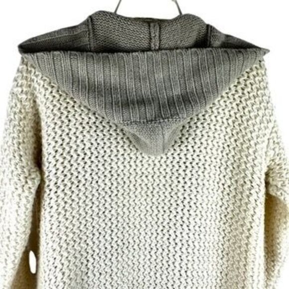 Windsor Chunky Knit Hooded Cardigan Womens Sweater With Pockets Size (L) - Picture 5 of 9